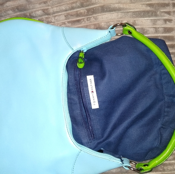 Vintage blue/green Tommy Hilfiger purse in good sh - Picture 9 of 10